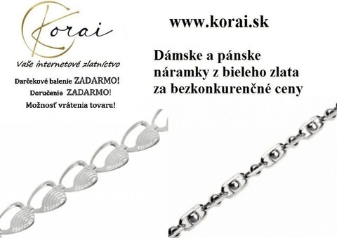 Náramky z bieleho zlata Korai - 1/5