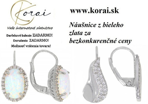 Náušnice z bieleho zlata Korai - 2/4